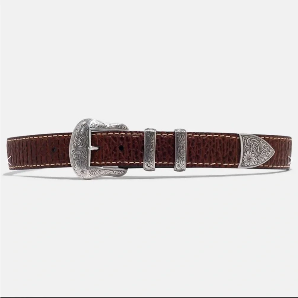 Vintage Bison Wild Bill Belt in Brown Peanut 42